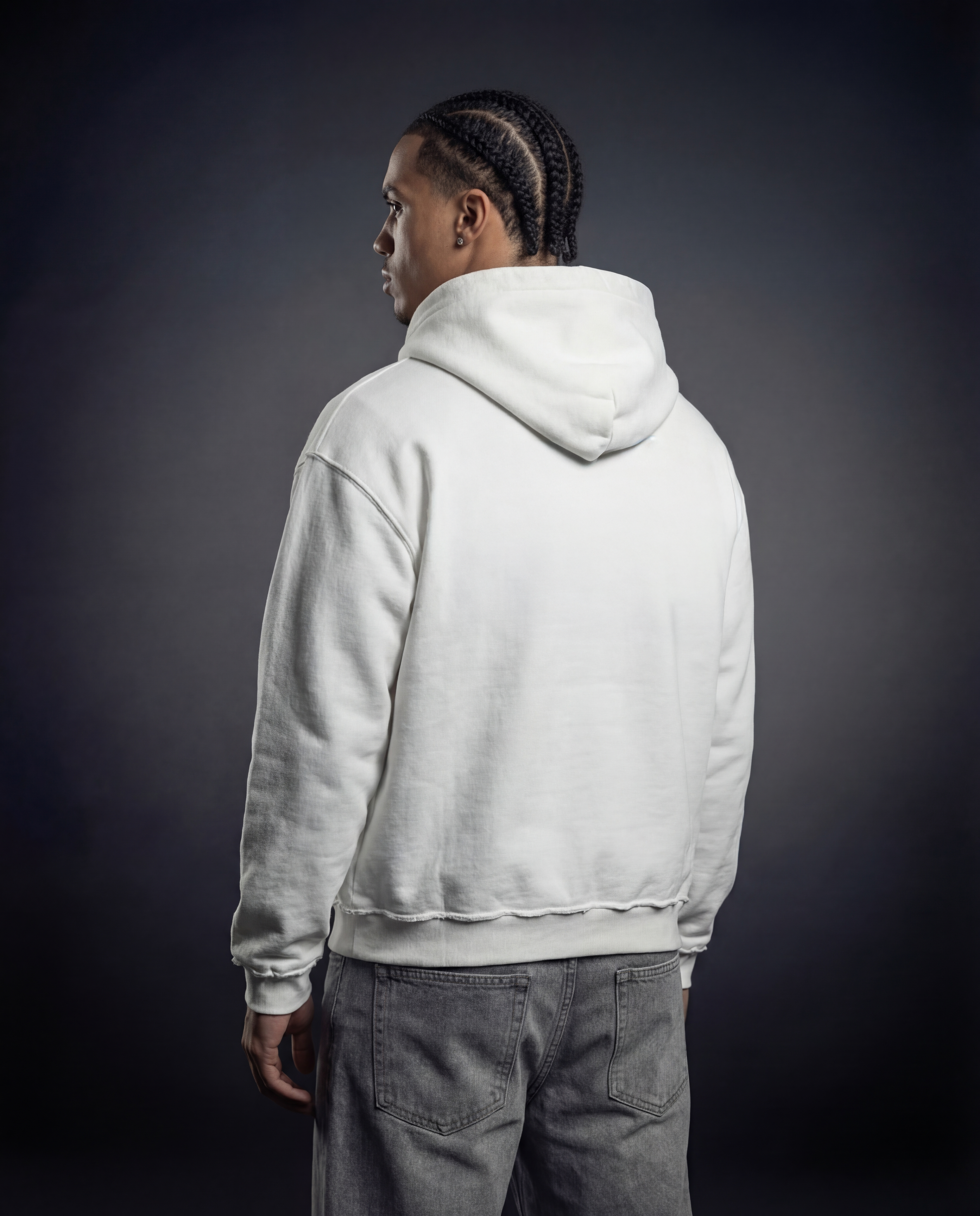 Explosive Behavior White-Grey Zip Up