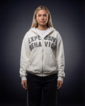 Explosive Behavior White-Grey Zip Up